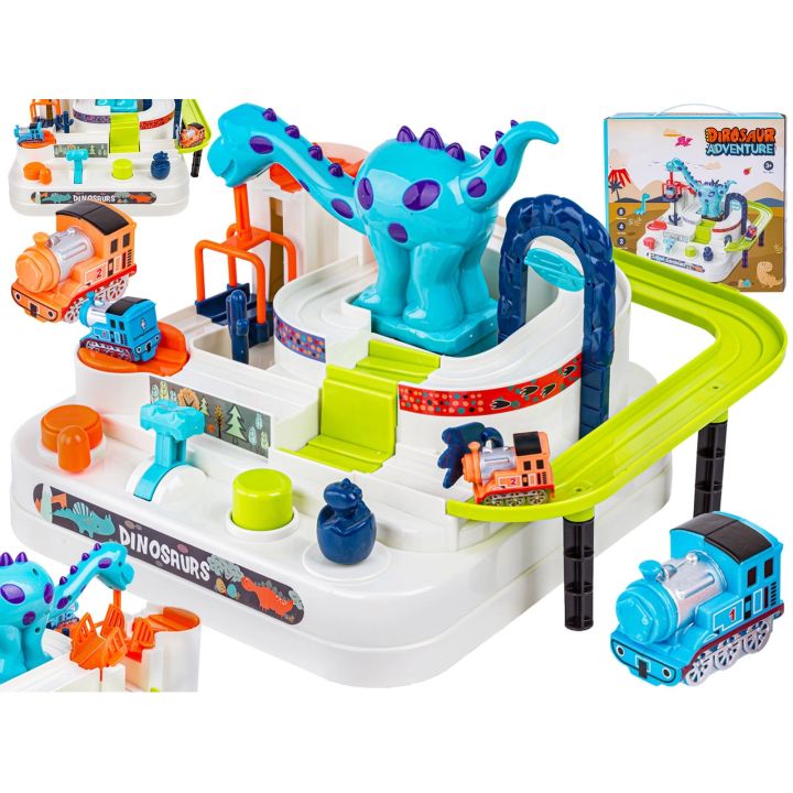 Interaktywny Tor Przeszkód + Pojazdy, Zjazd Samochodowy DINOZAUR