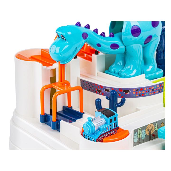 Interaktywny Tor Przeszkód + Pojazdy, Zjazd Samochodowy DINOZAUR