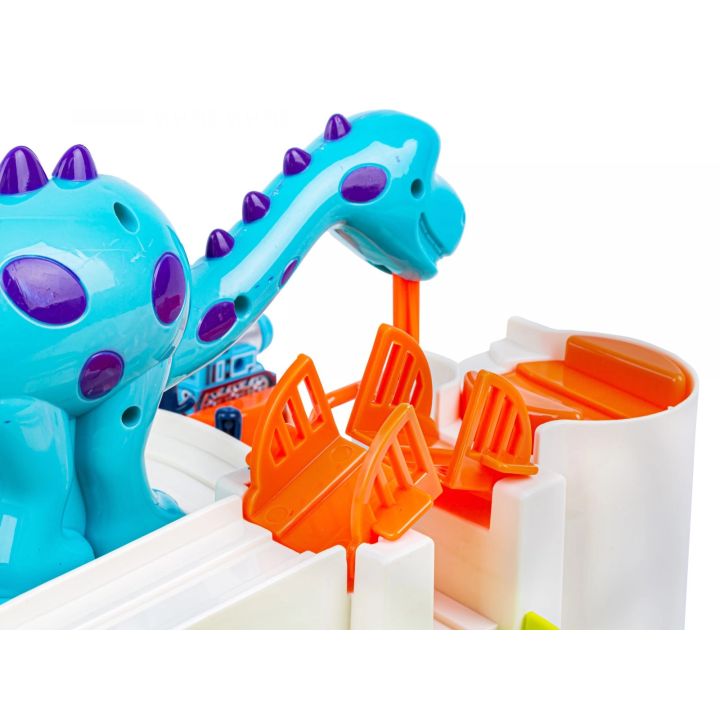 Interaktywny Tor Przeszkód + Pojazdy, Zjazd Samochodowy DINOZAUR