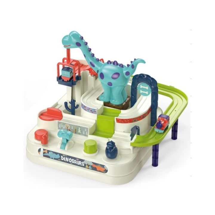 Interaktywny Tor Przeszkód + Pojazdy, Zjazd Samochodowy DINOZAUR