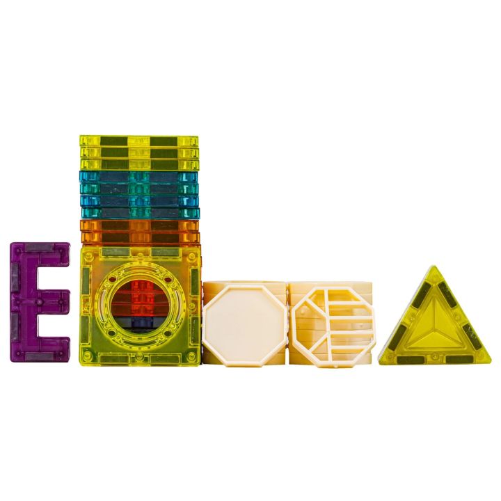Świecące Klocki Magnetyczne, Tor Kulkowy Dla Kulek 75 Elementów Kulodrom