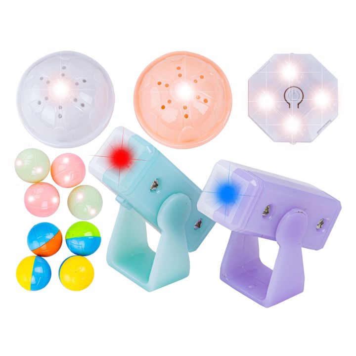 Świecące Klocki Magnetyczne, Tor Kulkowy Dla Kulek 75 Elementów Kulodrom