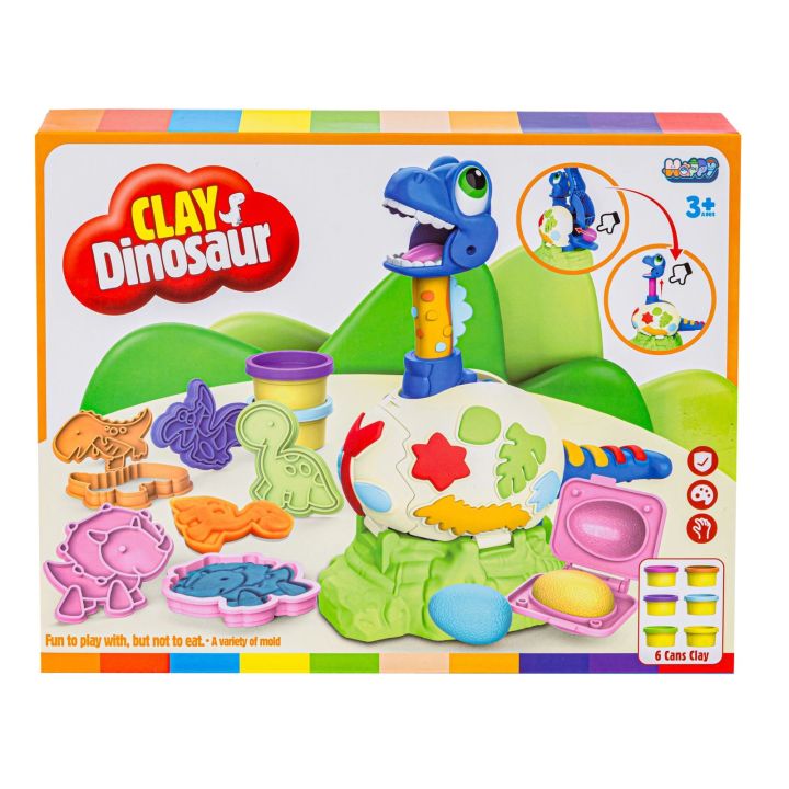 Kreatywny zestaw z masą plastyczną, ciastolina WYKLUWAJĄCY SIĘ DINOZAUR