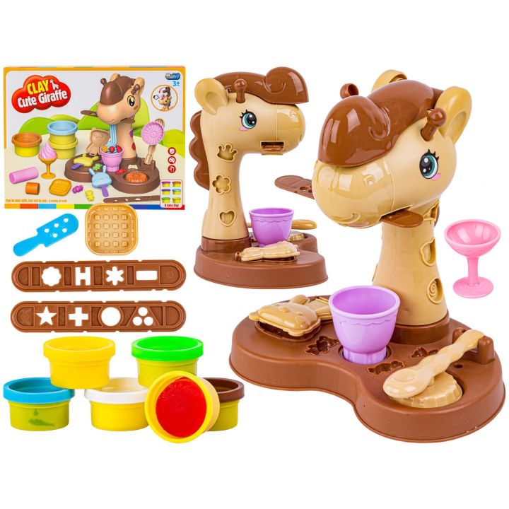 Kreatywny zestaw z masą plastyczną, ciastolina UROCZA ŻYRAFA
