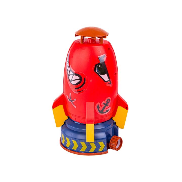 RAKIETA WODNA Wyrzutnia rakiety wodnej, Water Rocket, Zraszacz, CZERWONY REKIN