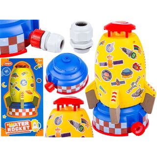 RAKIETA WODNA Wyrzutnia rakiety wodnej, Water Rocket, Zraszacz, ŻÓŁTA KOSMICZNA