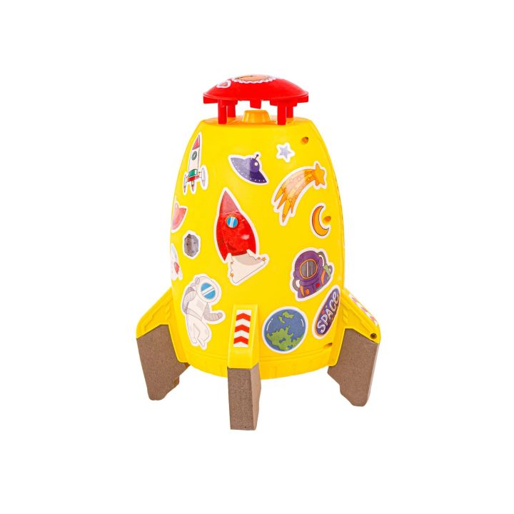 RAKIETA WODNA Wyrzutnia rakiety wodnej, Water Rocket, Zraszacz, ŻÓŁTA KOSMICZNA