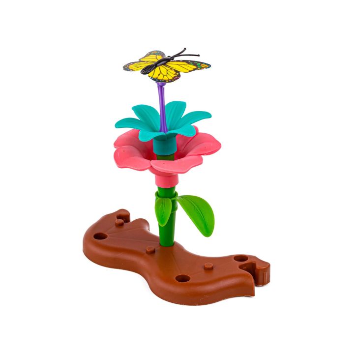 Klocki Konstrukcyjne Ogród Kwiatki 272 elementy, Zestaw Do Zbudowania Kwiatowej Kompozycji