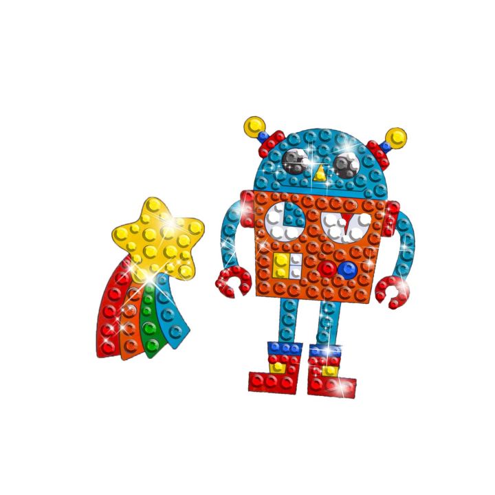 Haft Diamentowy Mozaika Diamentowa Naklejki KOSMOS Zestaw 20 Naklejek