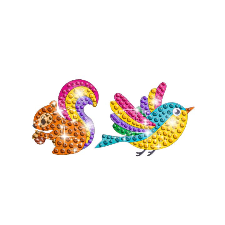 Haft Diamentowy Mozaika Diamentowa Naklejki OGRÓD Zestaw 25 Naklejek