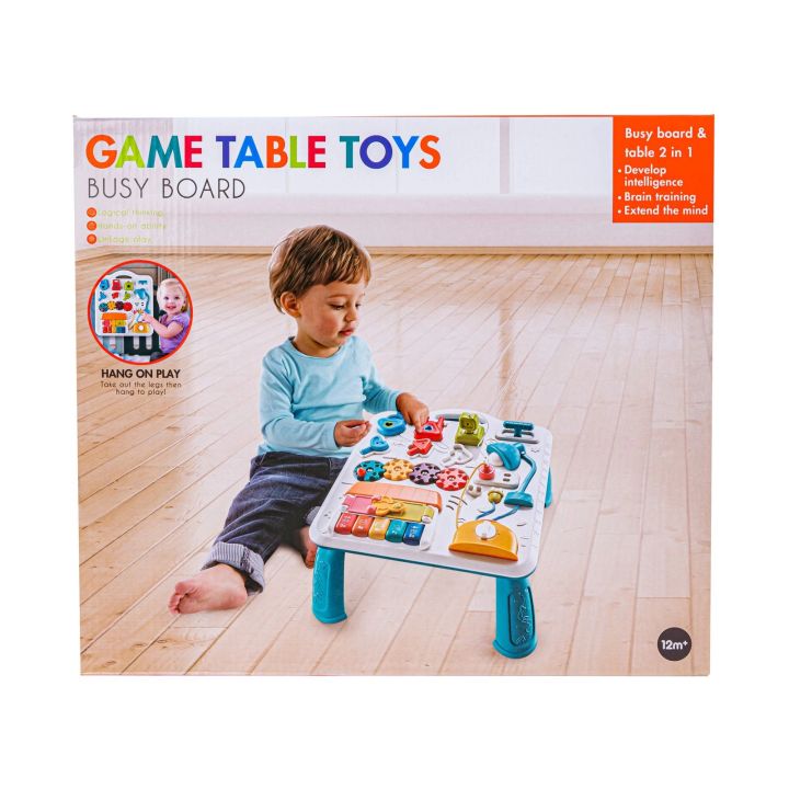 Edukacyjny Interaktywny Stolik Dla Dzieci, Pianinko, Klocki, Melodie