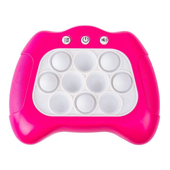 Zabawka Gra Elektroniczna Antystresowa Pop IT Sensoryczna, Wypychanka, Pad, Kontroler RÓŻOWY