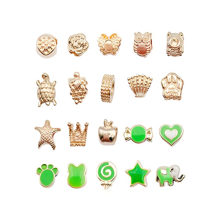 Zestaw Do Tworzenia Robienia Biżuterii, Bransoletek, Charmsy, Zawieszki, Koraliki ODCIENIE ZIELENI