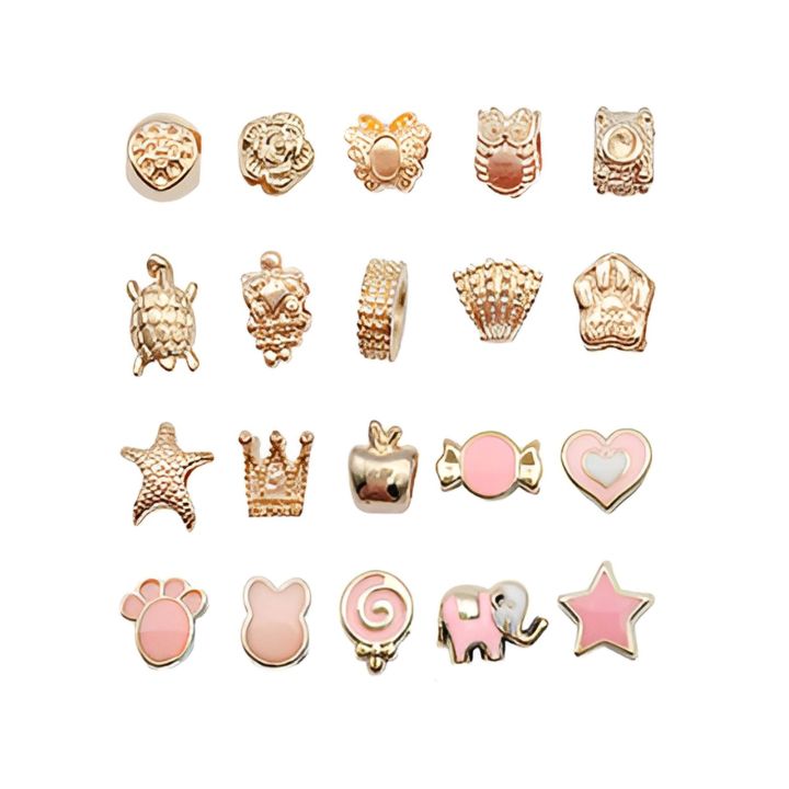 Zestaw Do Tworzenia Robienia Biżuterii, Bransoletek, Charmsy, Zawieszki, Koraliki ODCIENIE RÓŻU