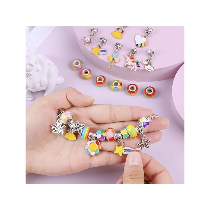 Zestaw Do Tworzenia Robienia Biżuterii, Bransoletek, Charmsy, Zawieszki, Koraliki MIX