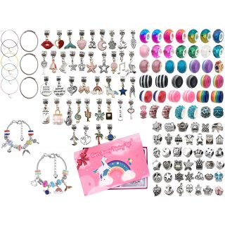 Zestaw Do Tworzenia Robienia Biżuterii, Bransoletek, Charmsy, Zawieszki, Koraliki MIX