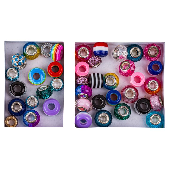 Zestaw Do Tworzenia Robienia Biżuterii, Bransoletek, Charmsy, Zawieszki, Koraliki MIX