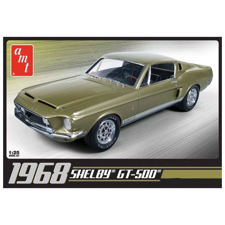 Shelby GT500 1968 - Klasyczny muscle car z USA | Model plastikowy do sklejania AMT (skala 1:25)