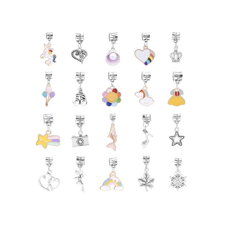 Zestaw Do Tworzenia Robienia Biżuterii, Bransoletek, Charmsy, Zawieszki, Koraliki TĘCZOWY MIX + Etui