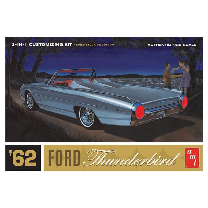 Ford Thunderbird 1962 – Klasyk Deluxe z USA 2w1 | Model plastikowy do sklejania AMT (skala 1:25)