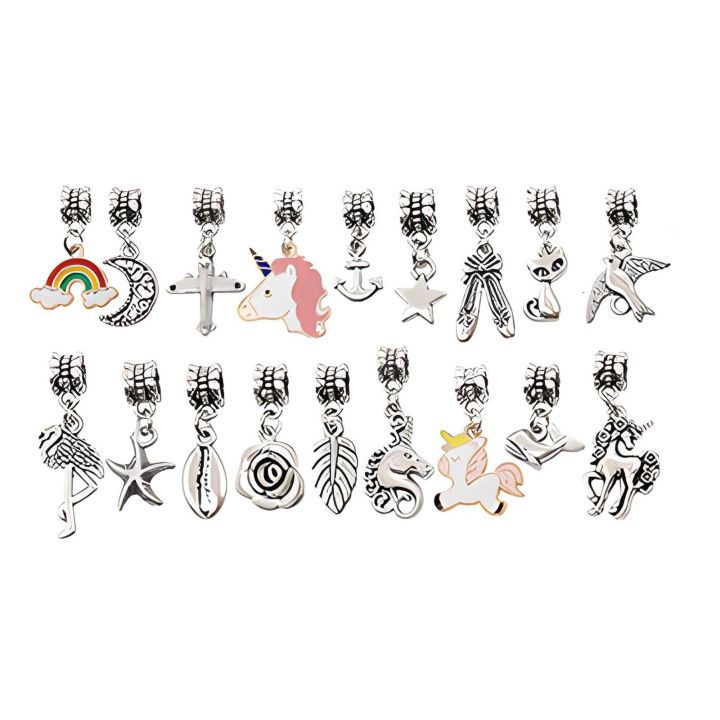 Zestaw Do Tworzenia Robienia Biżuterii, Bransoletek, Charmsy, Zawieszki, Koraliki JEDNOROŻEC