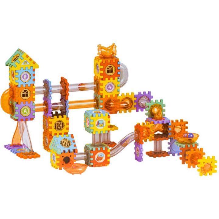 Klocki Konstrukcyjne, Tor Kulkowy Dla Kulek 226 Elementów Kulodrom Przecena 1