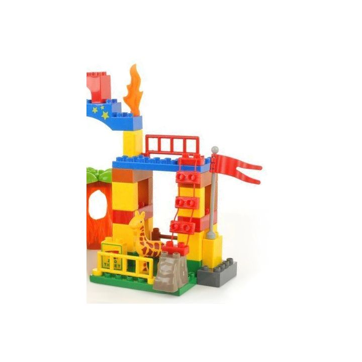 Edukacyjne Klocki  - Duże ZOO - ponad 110 Elementów