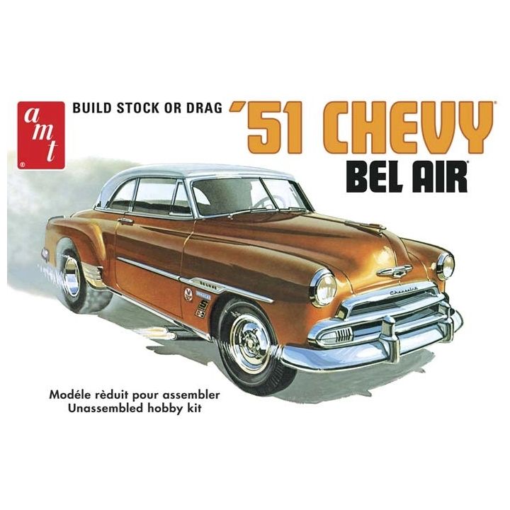 Chevy Bel Air 1951 – Klasyczna limuzyna z USA 2w1 | Model plastikowy do sklejania AMT (skala 1:25)