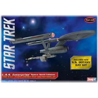 USS Enterprise Space Seed – Statek kosmiczny z serialu Star Trek | Model plastikowy do sklejania Polar Lights (skala 1:1000)
