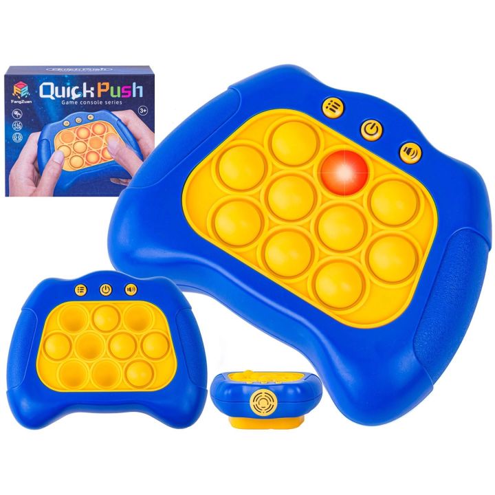 Zabawka Gra Elektroniczna Antystresowa Pop IT Sensoryczna, Wypychanka, Pad, Kontroler GRANATOWY Przecena 1